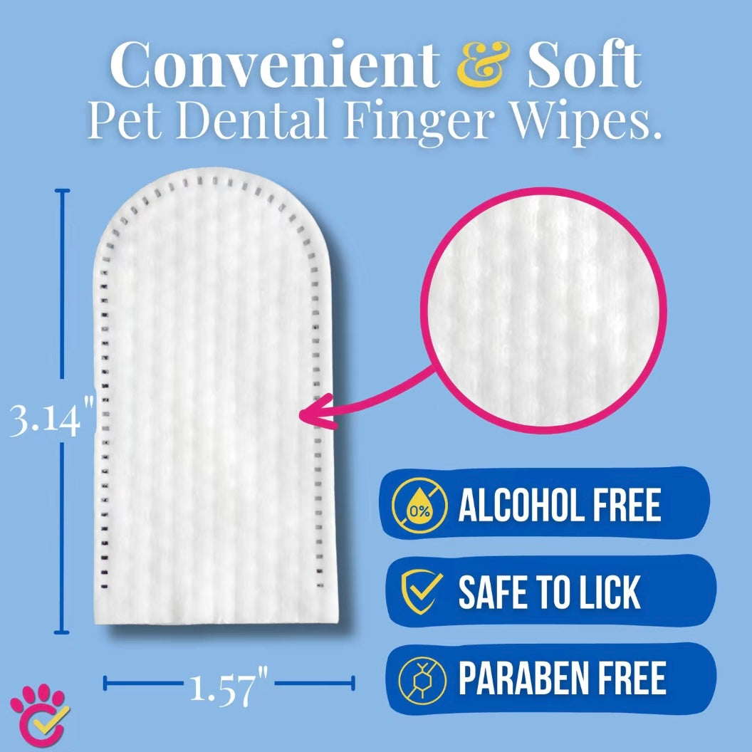 Dr. Paws Choice: Pet Care Finger Wipes for Dental and Ear Hygiene