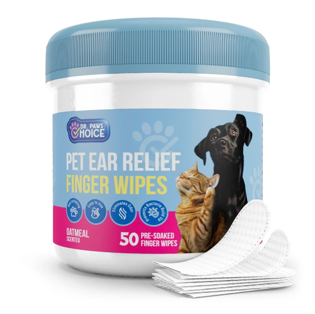 Dr. Paws Choice: Pet Care Finger Wipes for Dental and Ear Hygiene