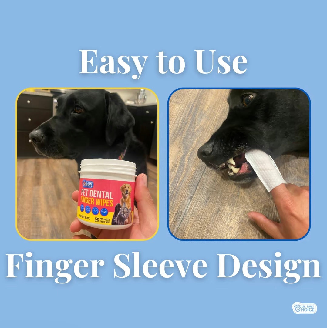 Dr. Paws Choice: Pet Care Finger Wipes for Dental and Ear Hygiene