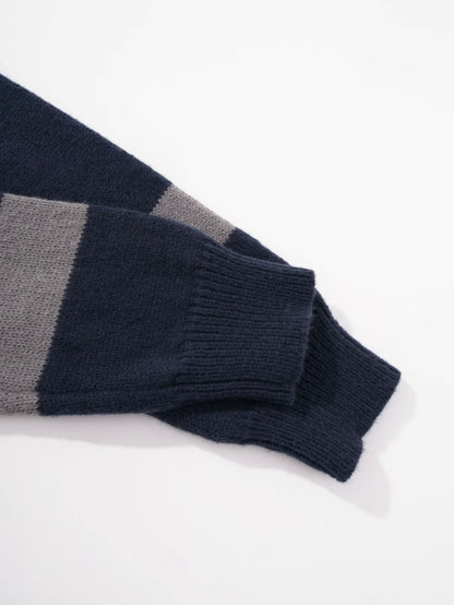 Men’s Colorblock Cable Knit Sweater