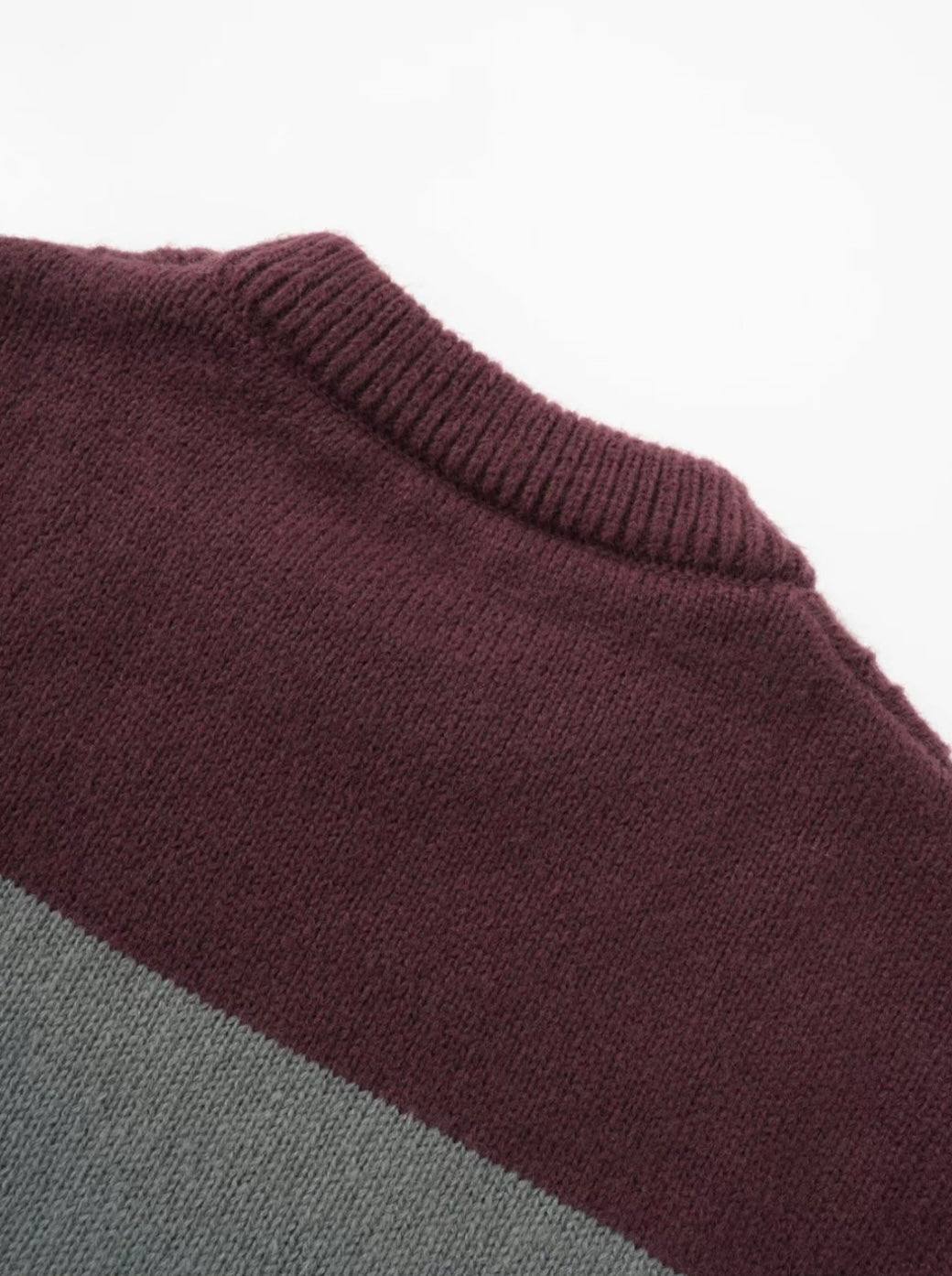 Men’s Colorblock Cable Knit Sweater