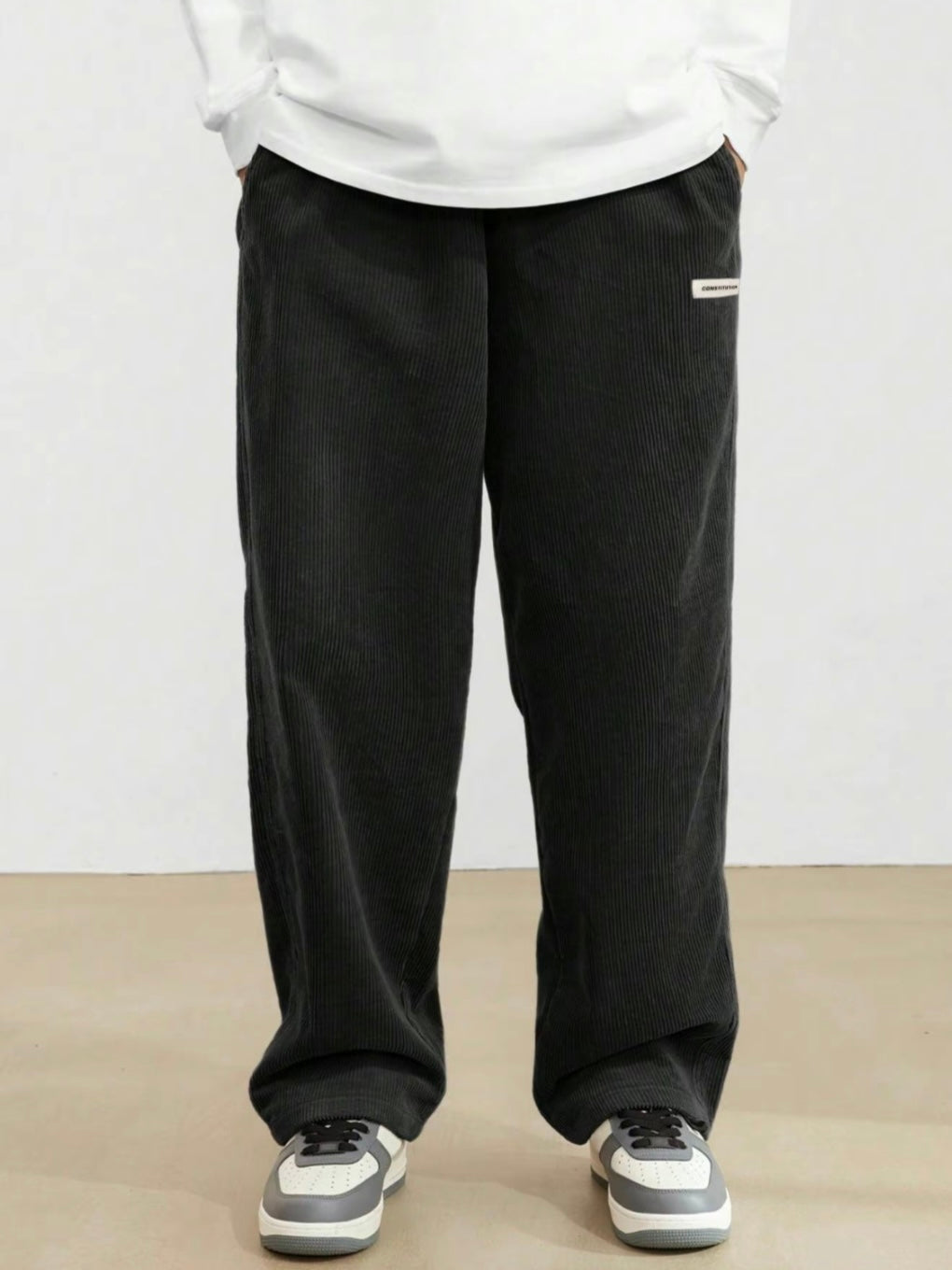Men’s Corduroy Drawstring Pants – Relaxed Fit Everyday Comfort