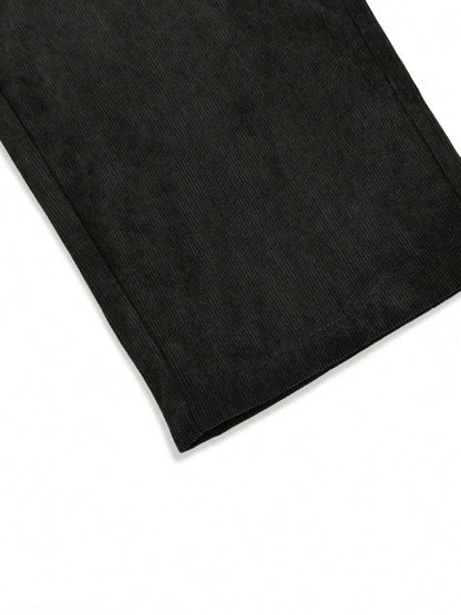 Men’s Corduroy Drawstring Pants – Relaxed Fit Everyday Comfort