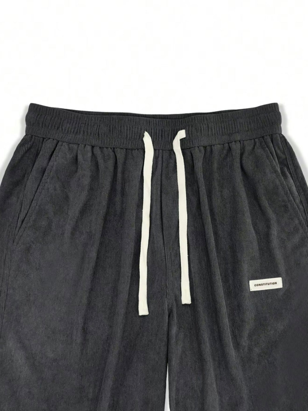Men’s Corduroy Drawstring Pants – Relaxed Fit Everyday Comfort